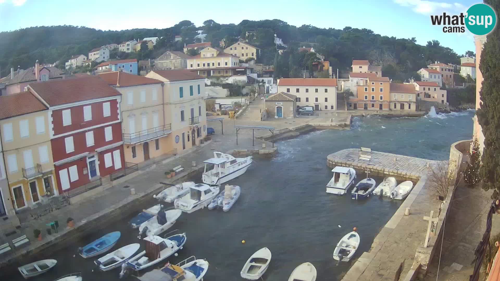 Lussingrande webcam – Piazzetta