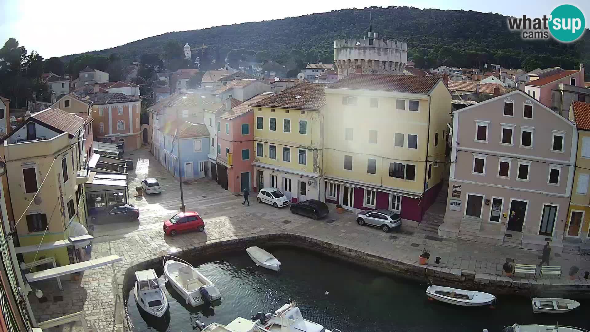 Lussingrande webcam – Piazzetta