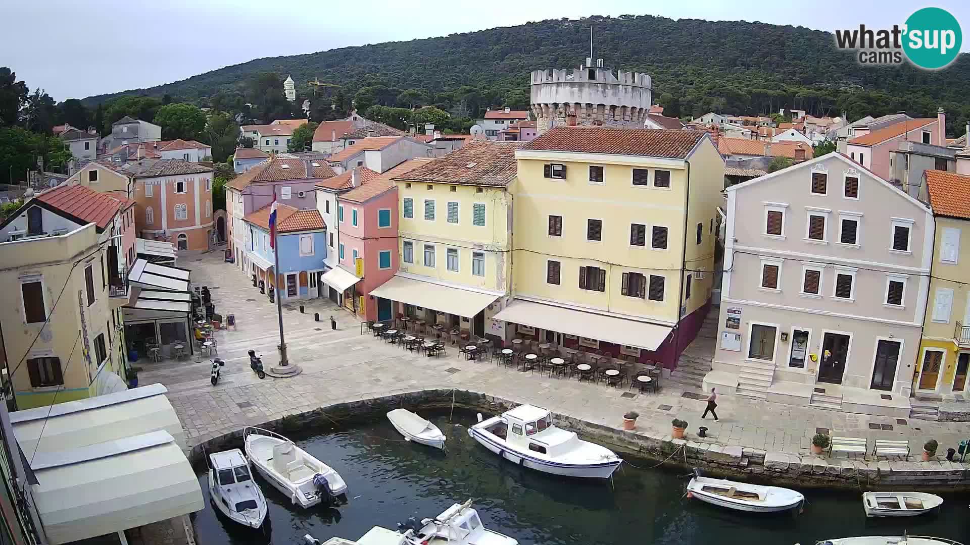 Lussingrande webcam – Piazzetta