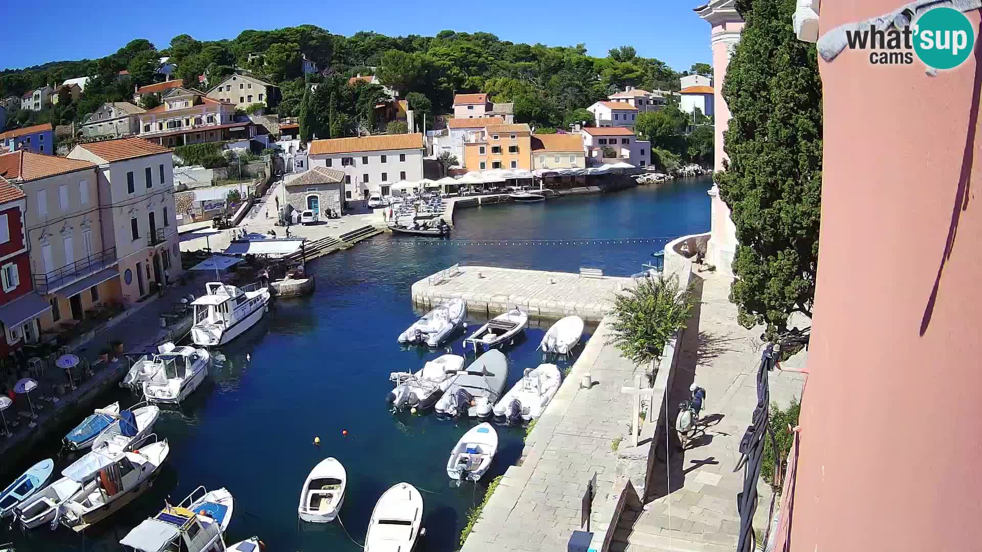 Veli Lošinj spletna kamera – trg