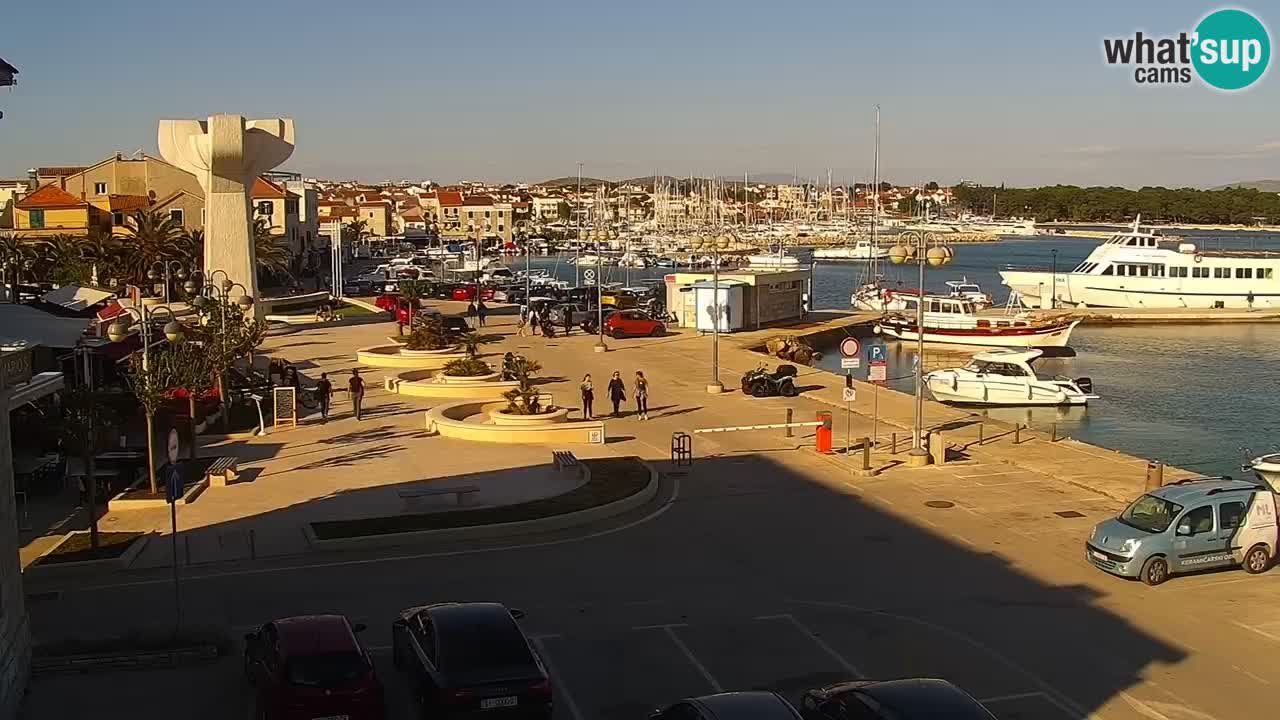 Vodice Live webcam – marina and  seafront