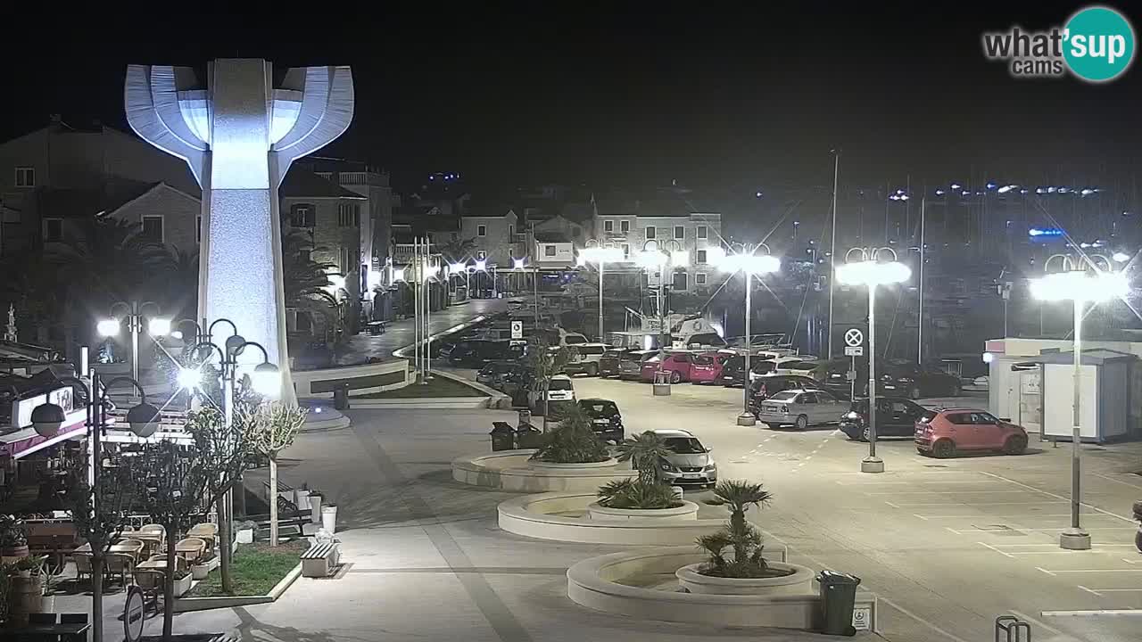 Vodice Live webcam – marina and  seafront