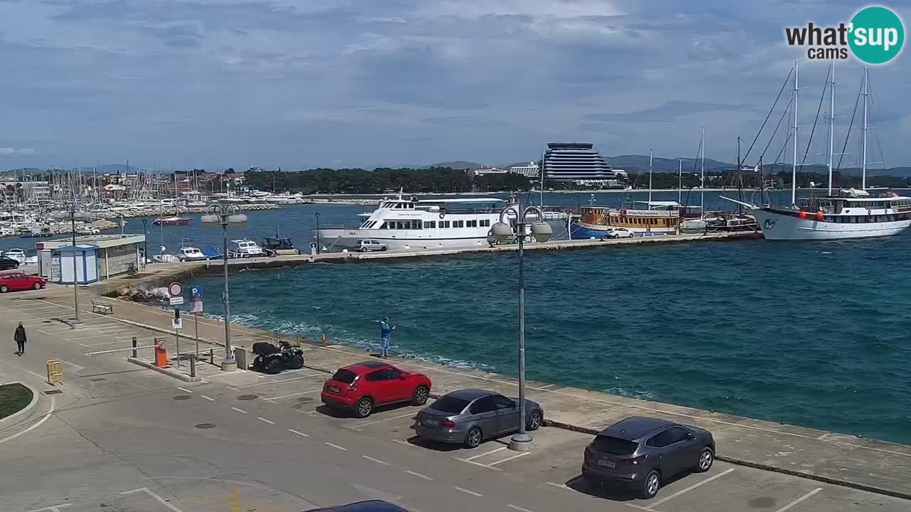 Vodice Live webcam – marina and  seafront