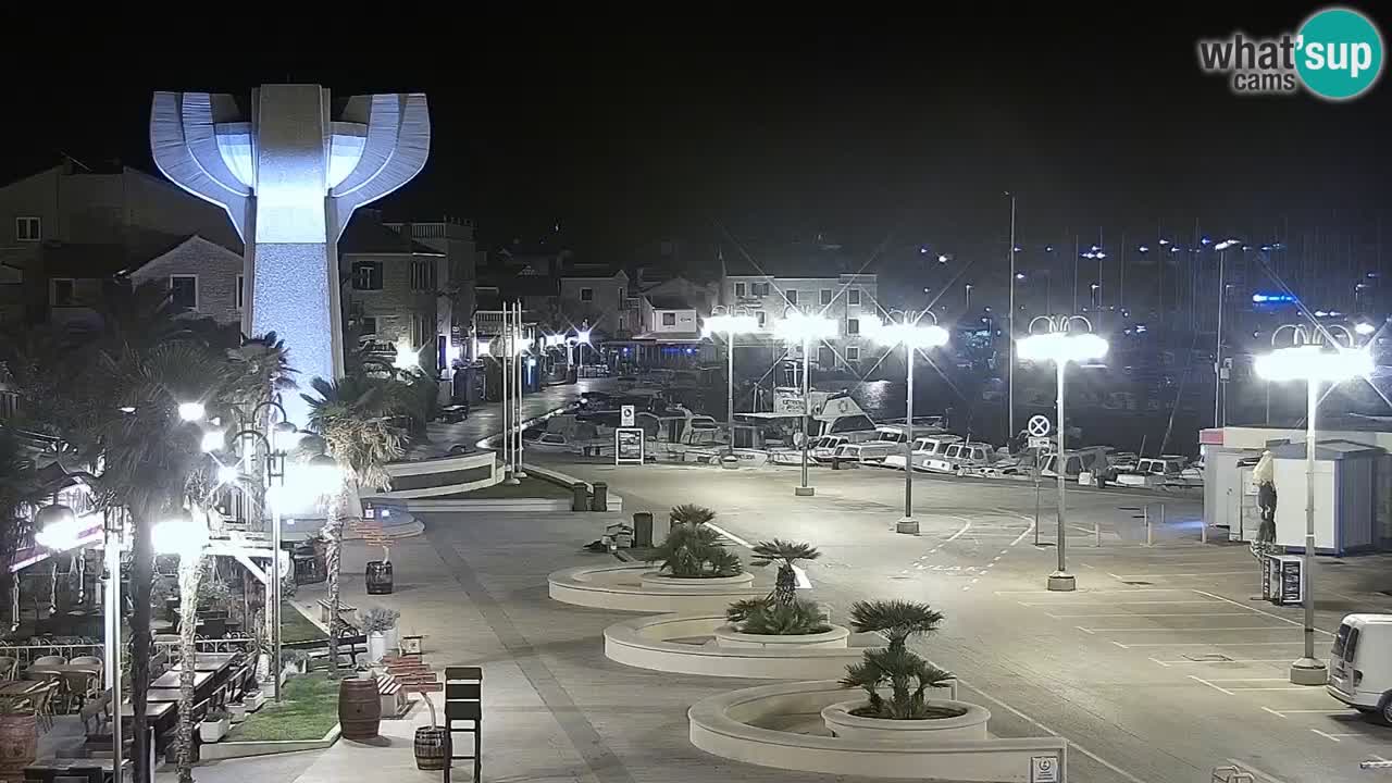 Vodice Live webcam – marina and  seafront