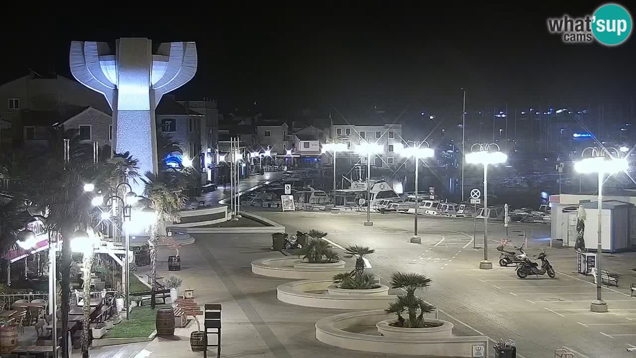 Vodice Live webcam – marina and  seafront