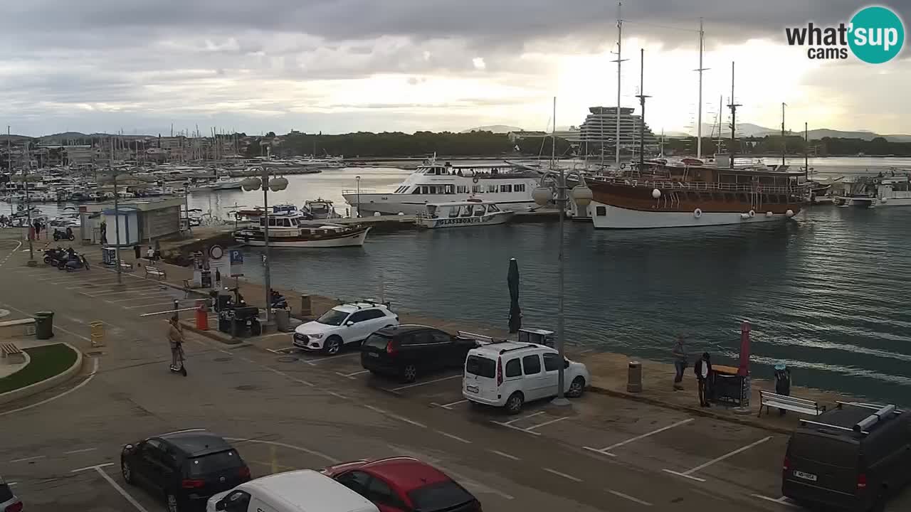 Vodice Live webcam – marina and  seafront