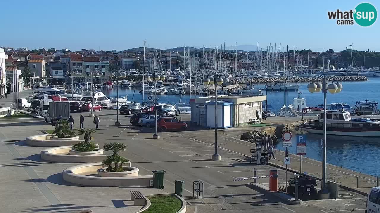 Vodice Live webcam – marina and  seafront