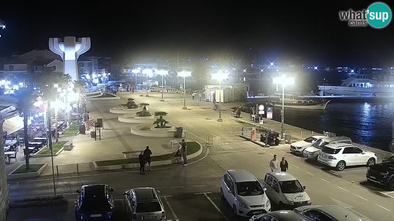 Vodice webcam live – front de mer