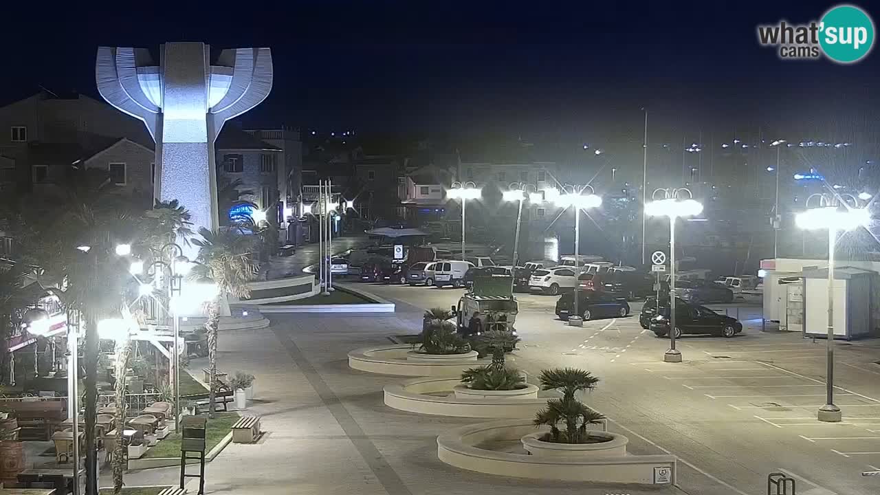 Vodice Live webcam – marina and  seafront