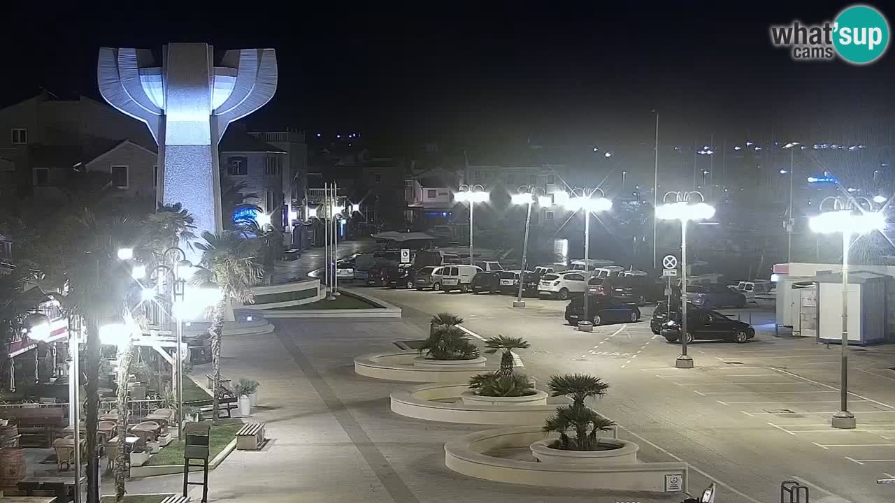 Vodice Live webcam – marina and  seafront