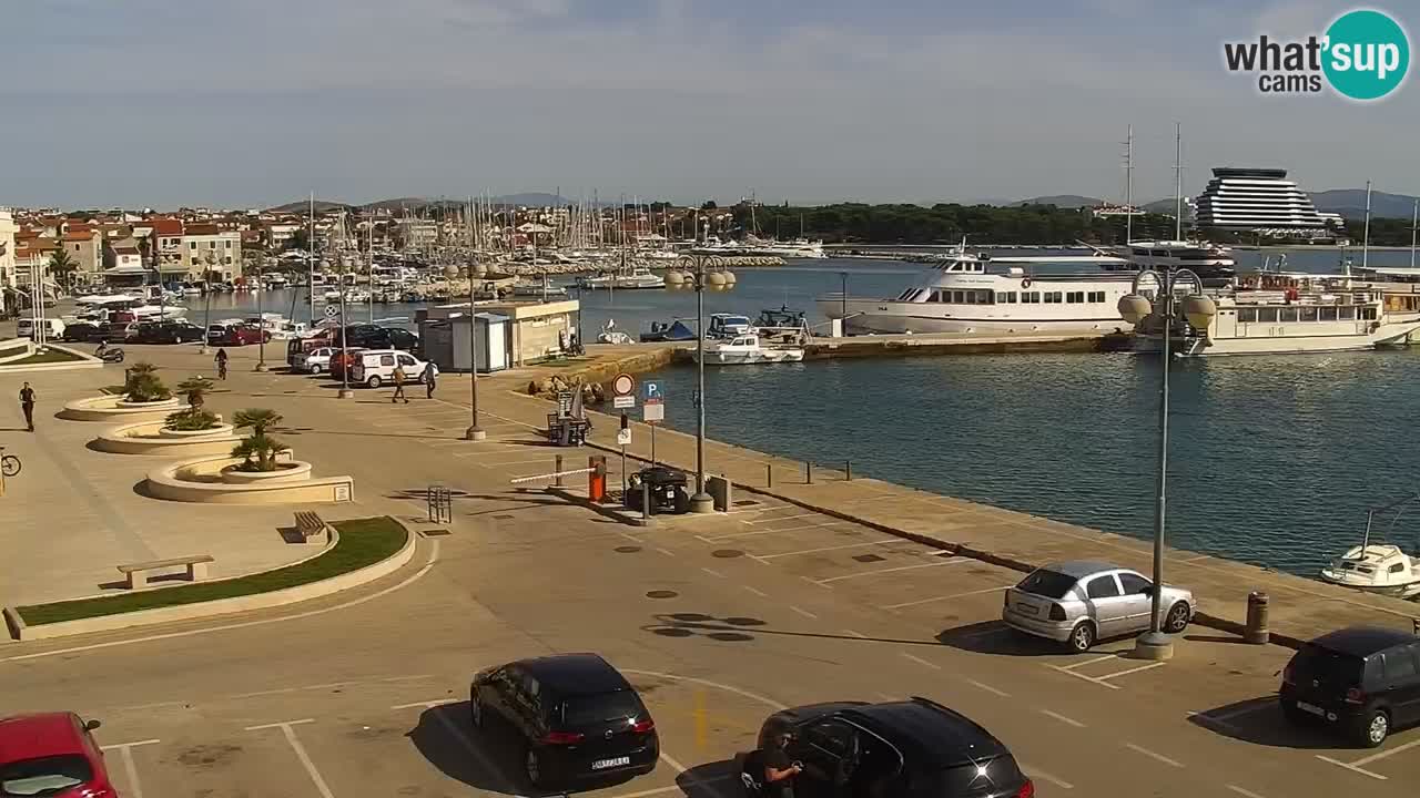 Vodice Live webcam – marina and  seafront