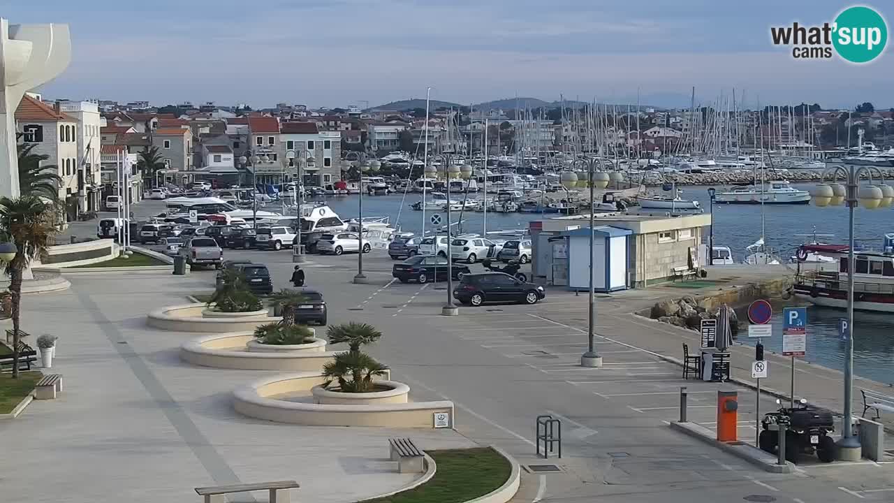 Vodice web kamera – marina i riva