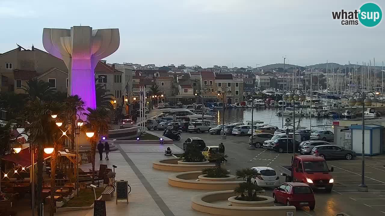 Vodice Live webcam – marina and  seafront