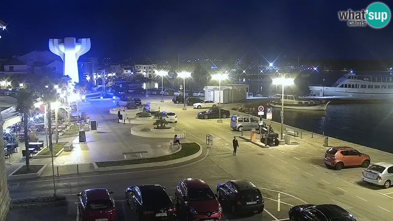 Vodice spletna kamera – marina in riva