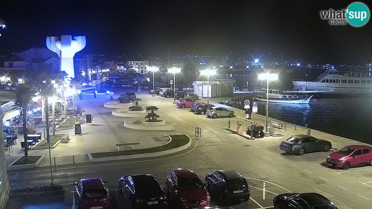 Vodice Live webcam – marina and  seafront