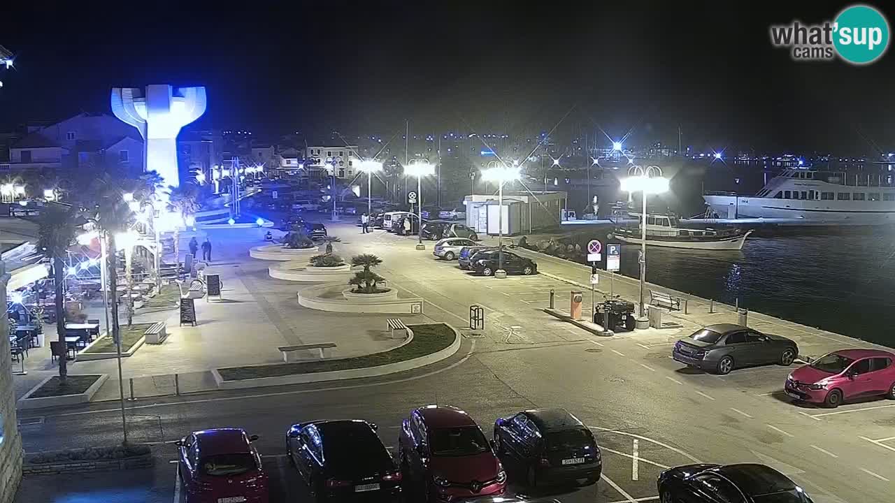 Vodice webcam live – front de mer