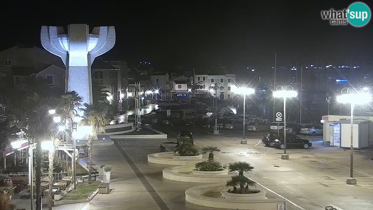 Vodice Live webcam – marina and  seafront