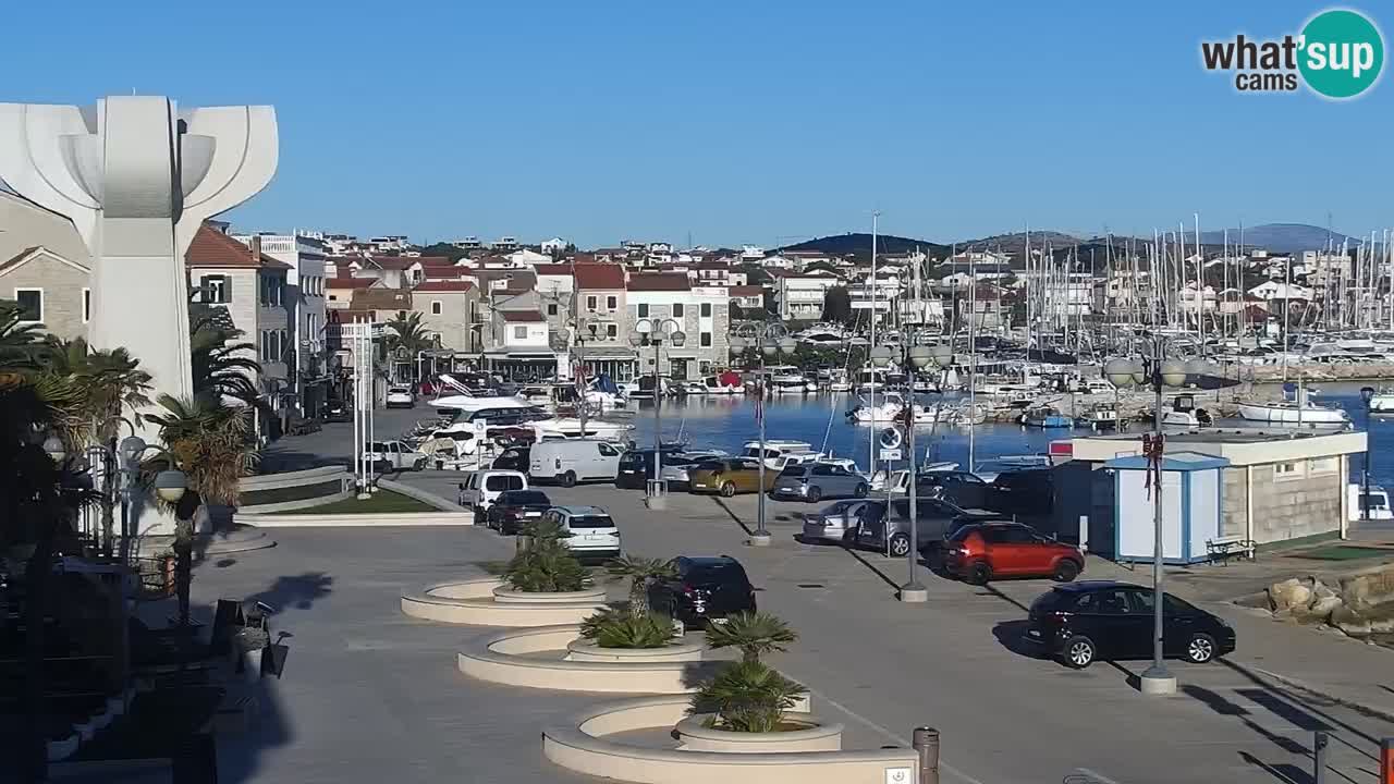 Vodice web kamera – marina i riva