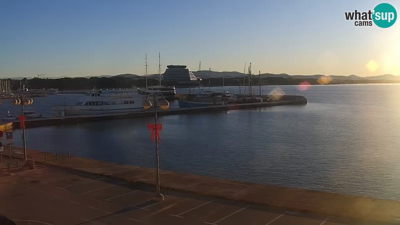 Vodice Live webcam – marina and  seafront