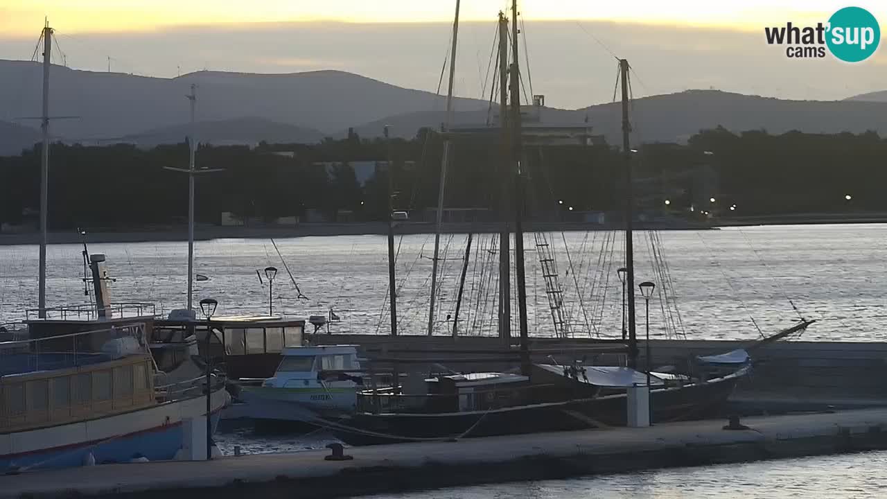 Vodice Live webcam – marina and  seafront