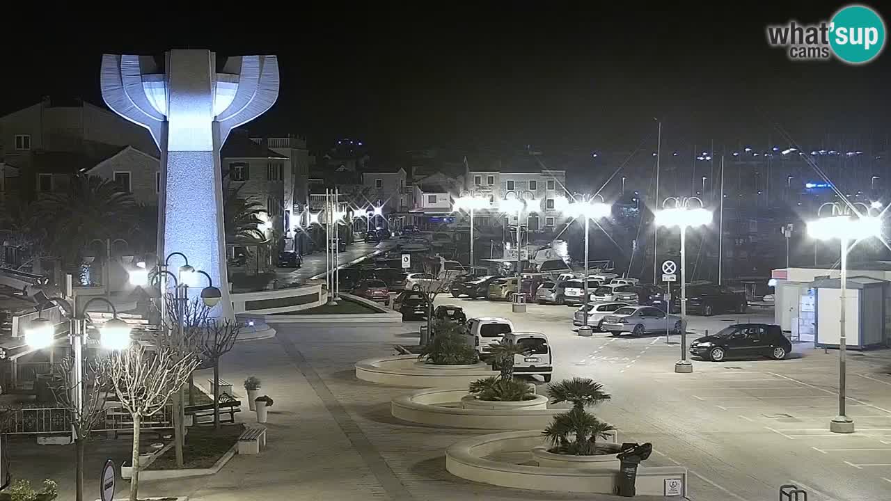 Vodice Live webcam – marina and  seafront