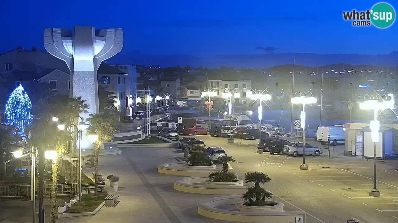 Vodice webcam live – front de mer