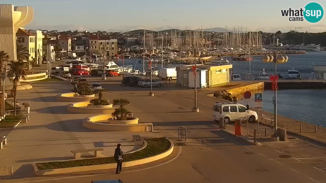 Vodice Live webcam – marina and  seafront