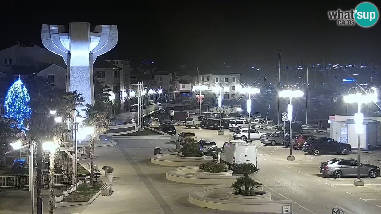 Vodice Live webcam – marina and  seafront