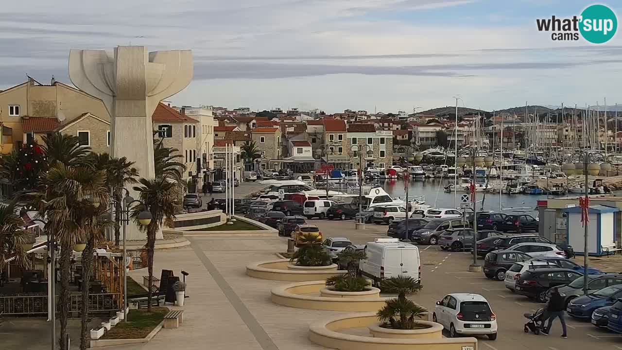 Vodice web kamera – marina i riva