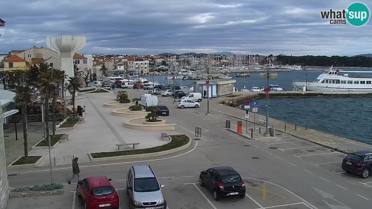 Vodice Live webcam – marina and  seafront