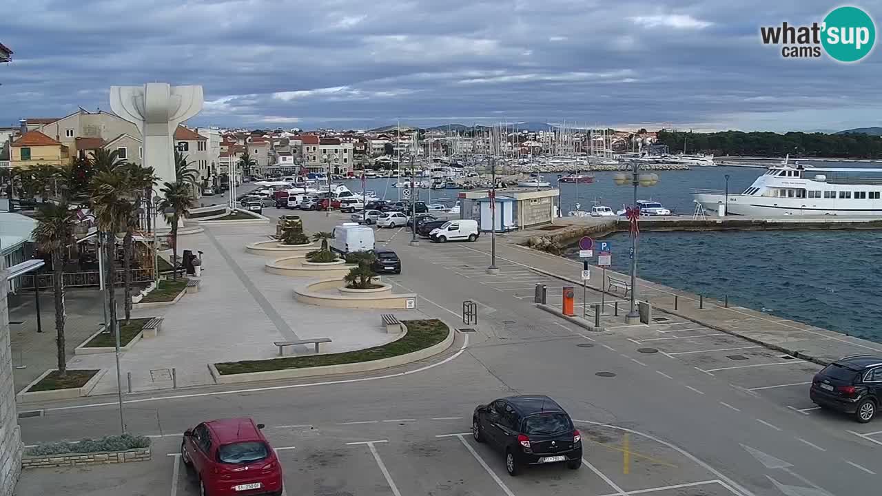 Vodice Live webcam – marina and  seafront