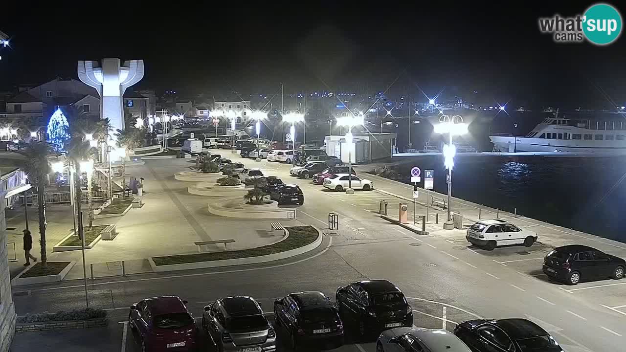 Vodice webcam live – front de mer