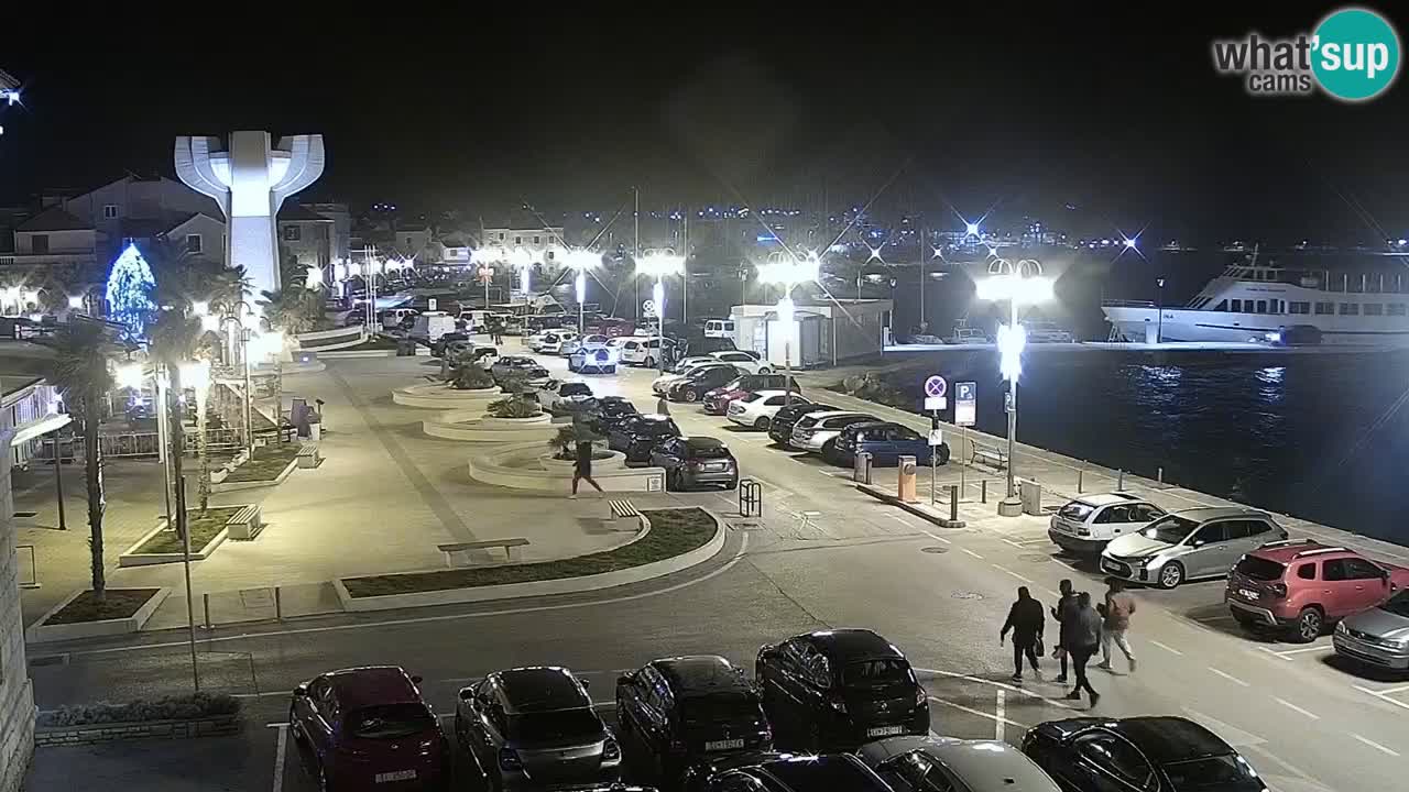 Vodice webcam live – front de mer