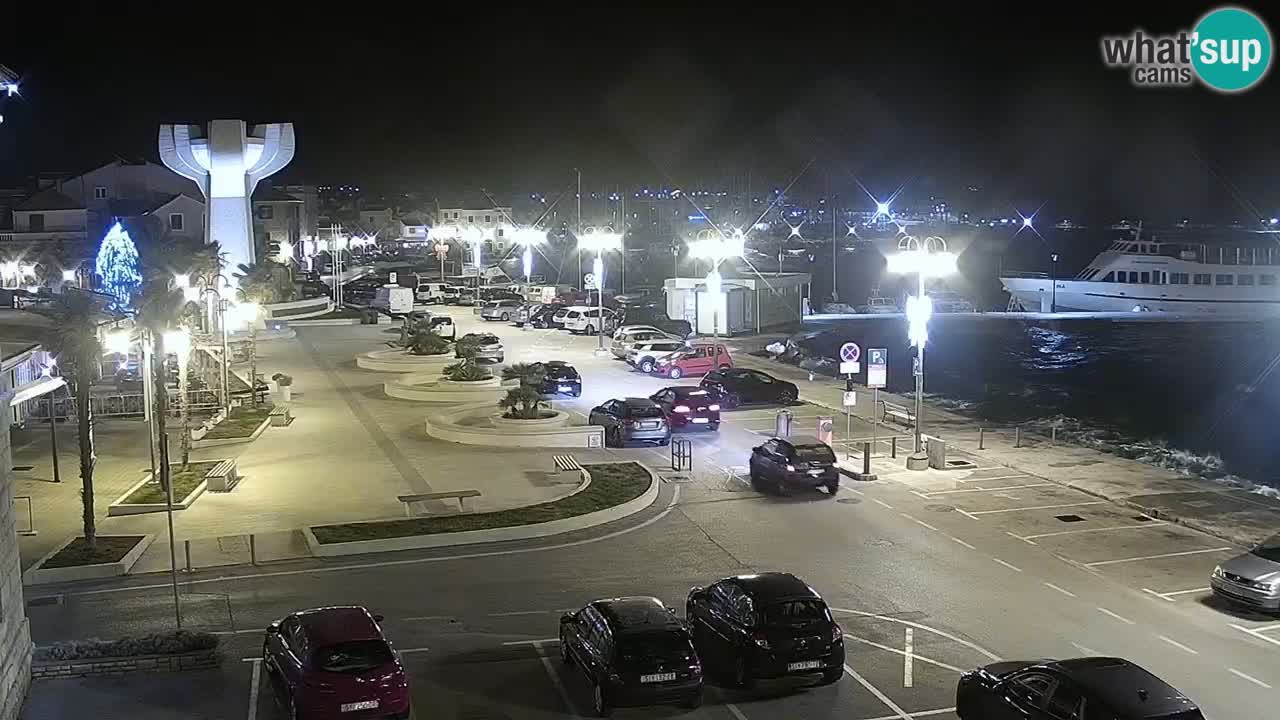 Vodice webcam live – front de mer