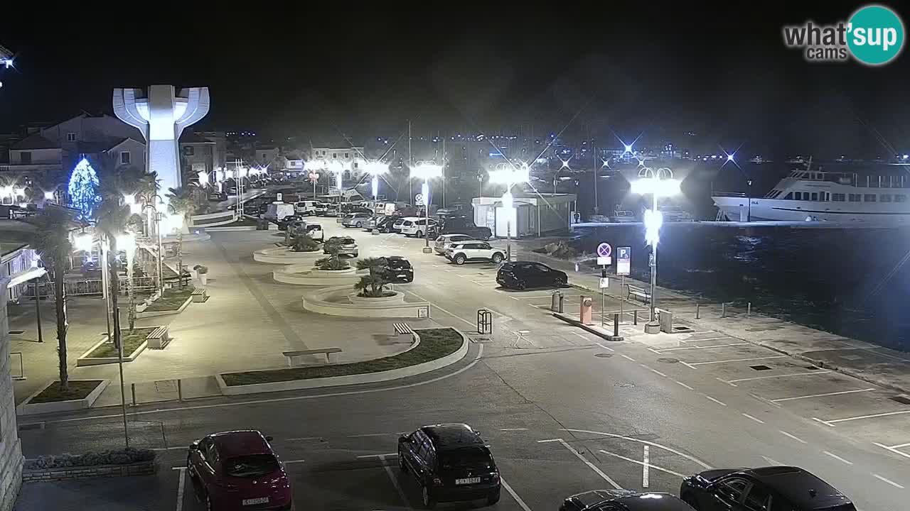 Vodice webcam live – front de mer