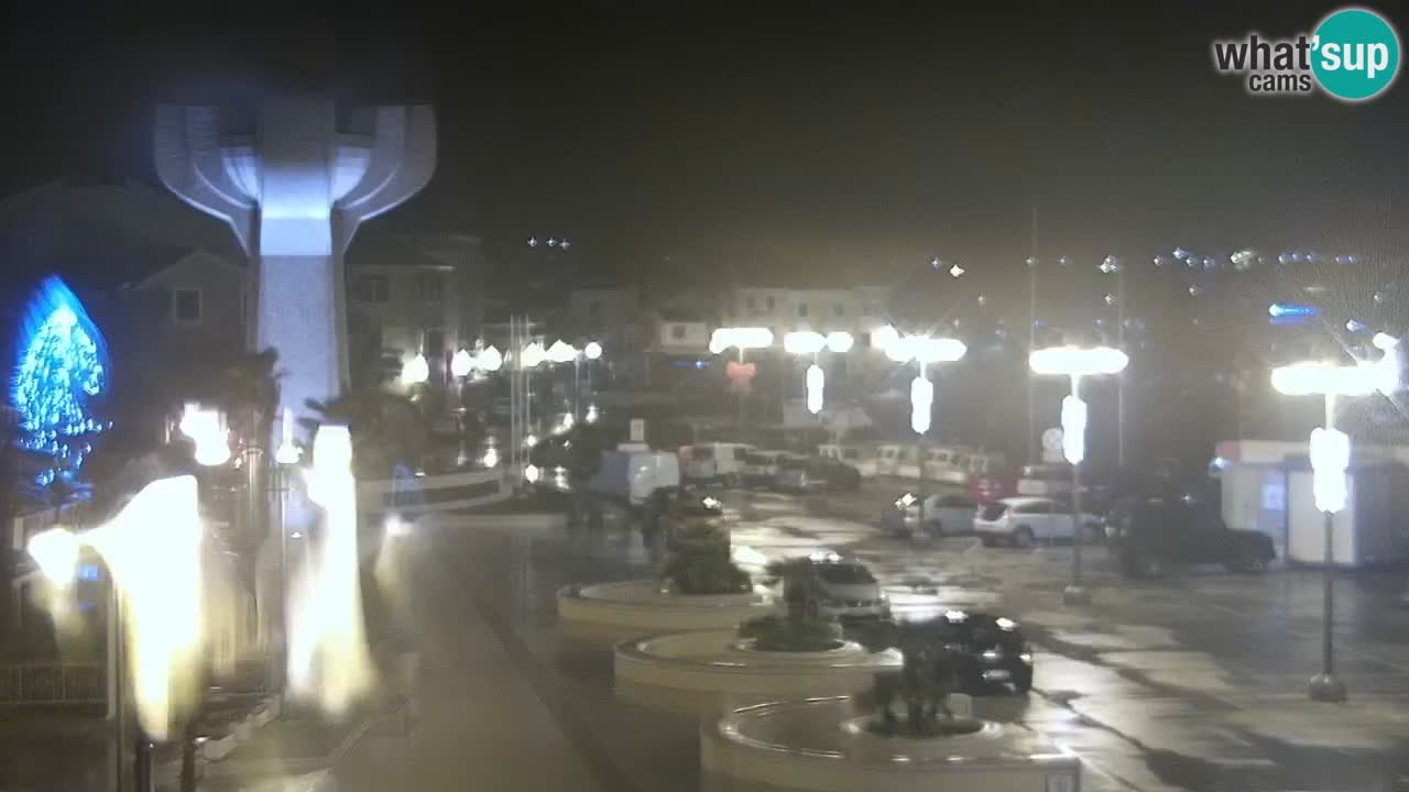 Vodice Live webcam – marina and  seafront