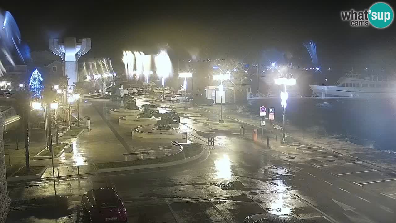 Vodice Live webcam – marina and  seafront