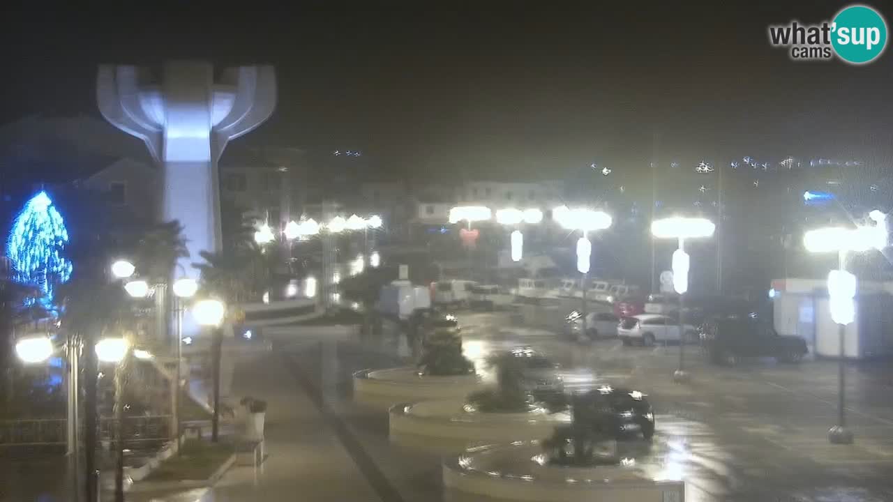 Vodice Live webcam – marina and  seafront