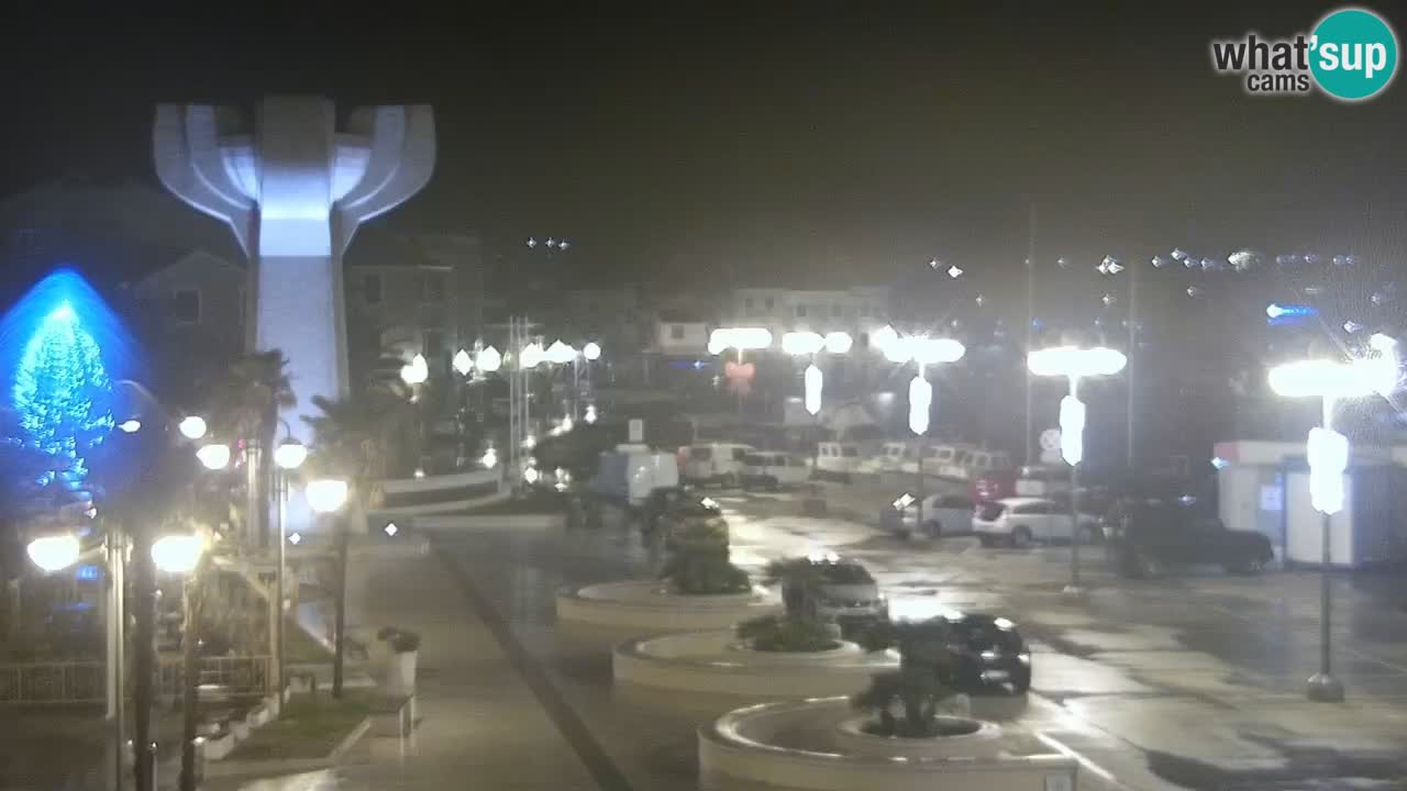 Vodice webcam live – front de mer