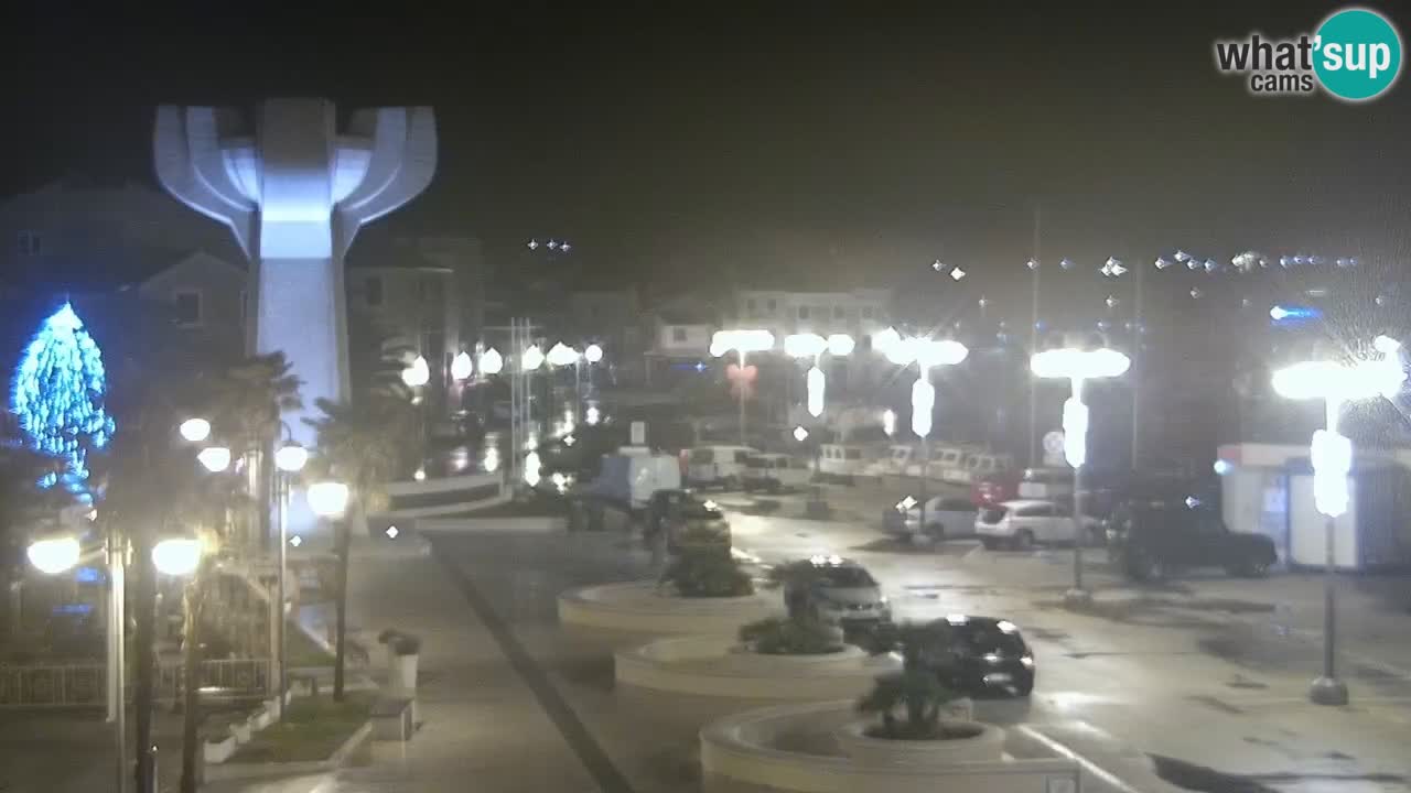 Vodice webcam live – front de mer