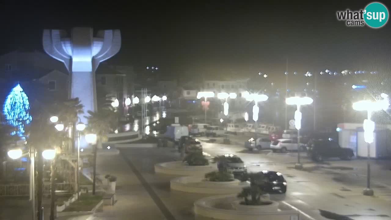 Vodice webcam live – front de mer