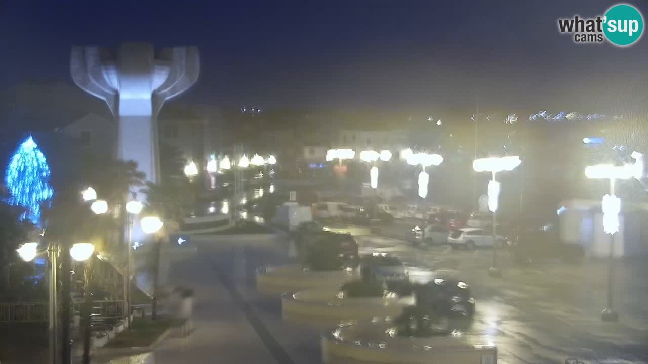 Vodice Live webcam – marina and  seafront