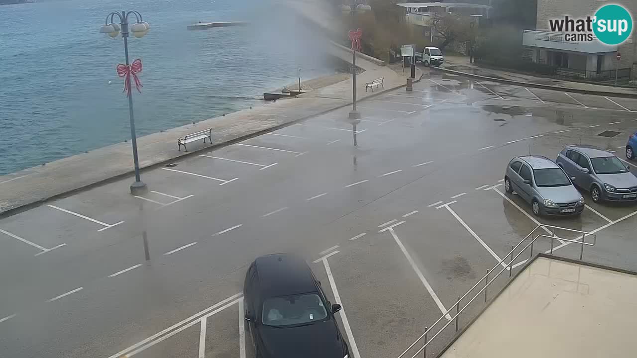 Vodice Live webcam – marina and  seafront