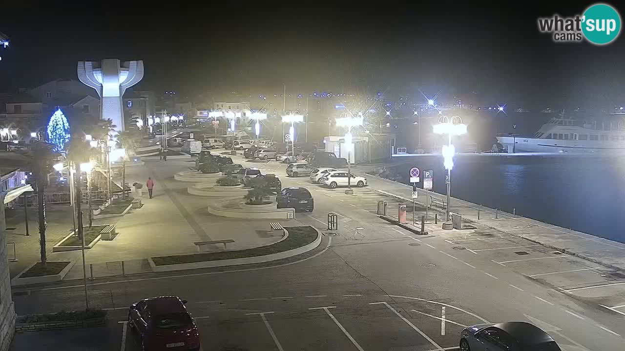 Vodice Live webcam – marina and  seafront