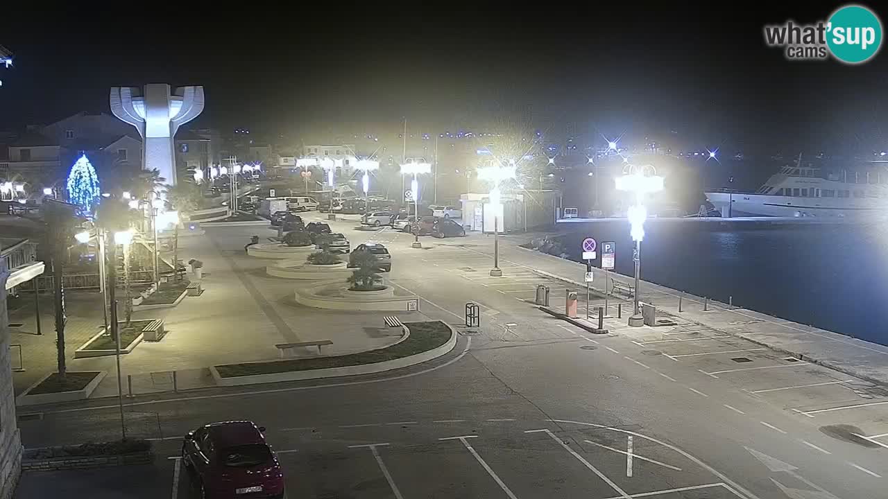 Vodice Live webcam – marina and  seafront