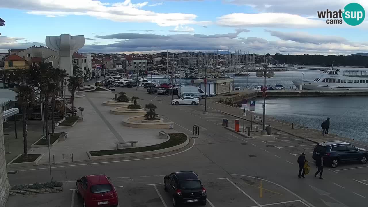 Vodice Live webcam – marina and  seafront