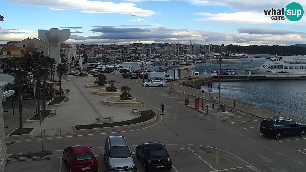 Vodice Live webcam – marina and  seafront