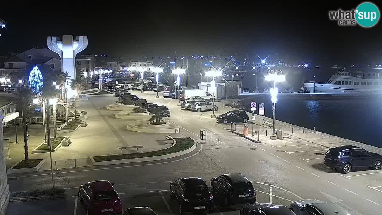 Vodice webcam live – front de mer