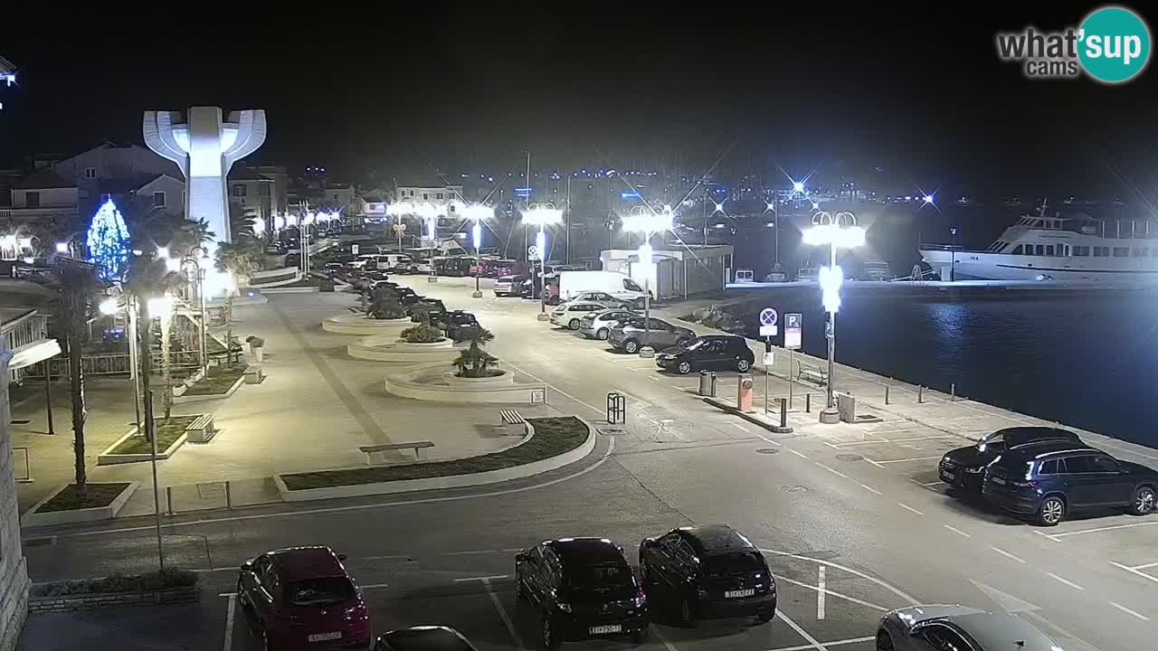 Vodice web kamera – marina i riva