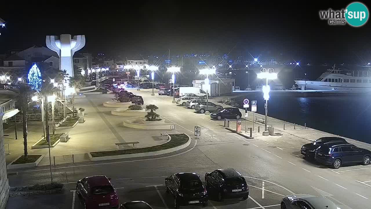 Vodice webcam live – front de mer